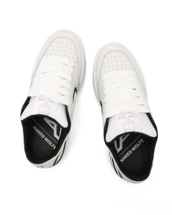 Ambition Cow Leather & Mesh White/Black<Naked Wolfe Flash Sale