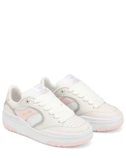 Ambition Cow Leather & Mesh White/Pink<Naked Wolfe Hot