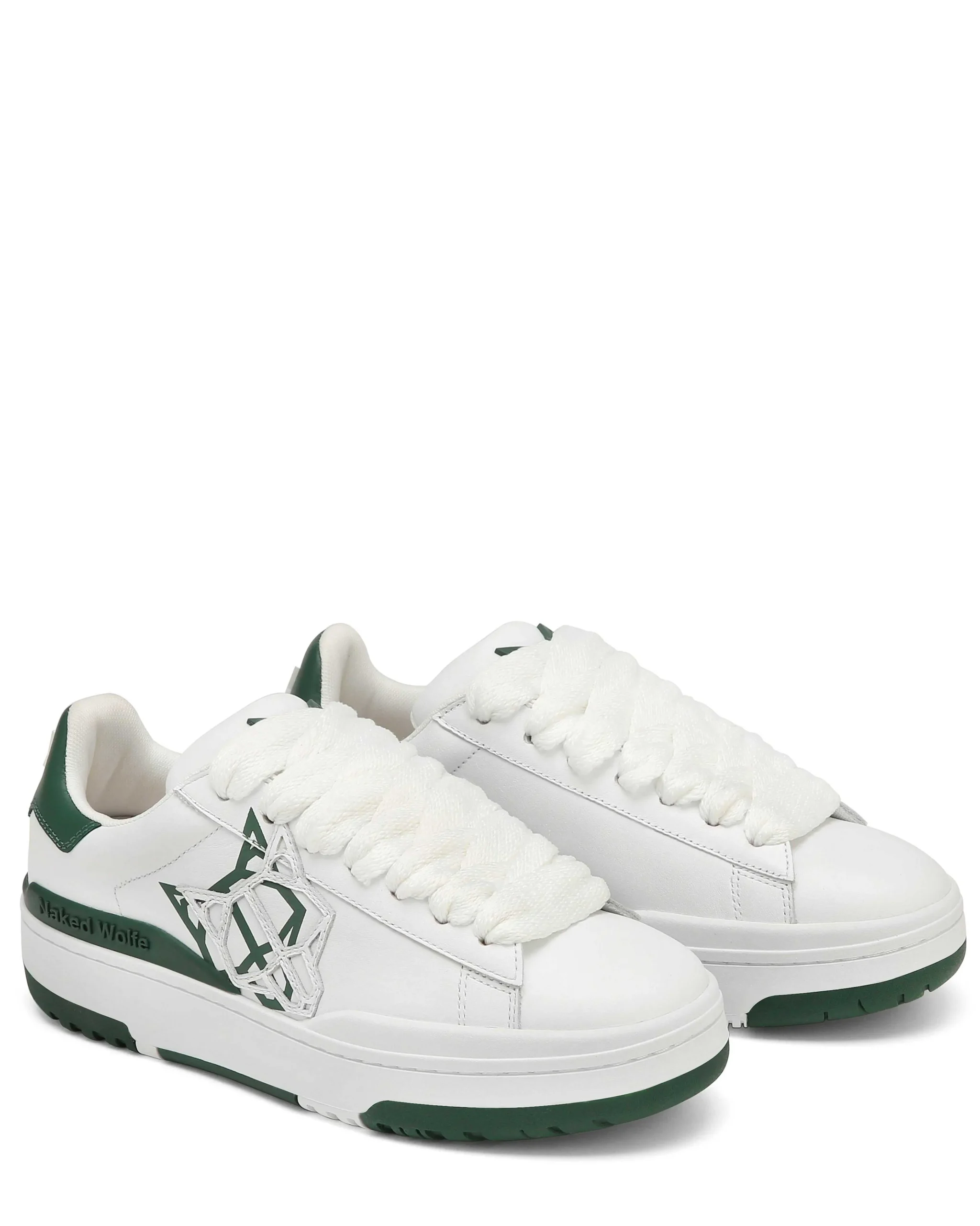 Archive White/Green Leather<Naked Wolfe Fashion