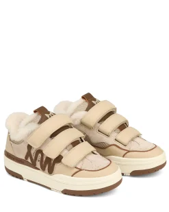 Atlanta Suede/Leather/Mesh Off White/Brown<Naked Wolfe Cheap