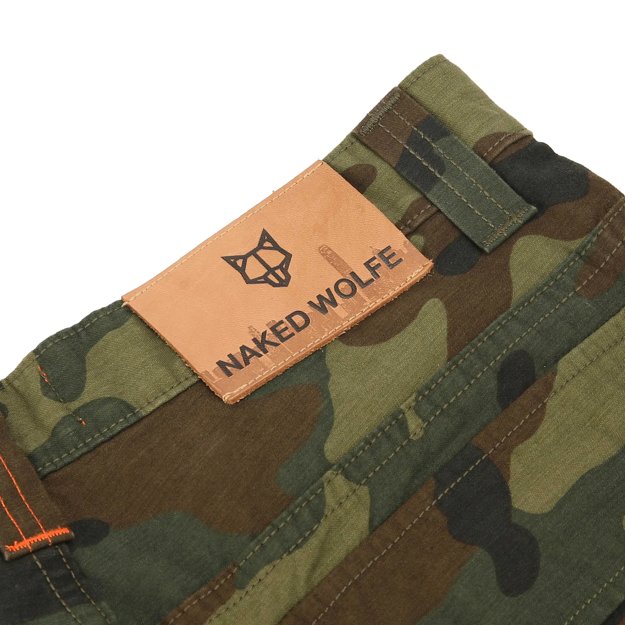 Baggy Pocket Cargo Pants Camo<Naked Wolfe Best Sale