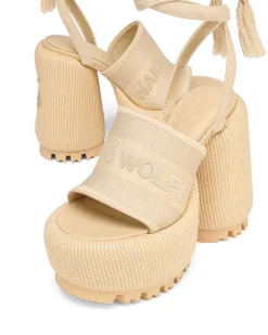 Beach Off White Raffia<Naked Wolfe Flash Sale