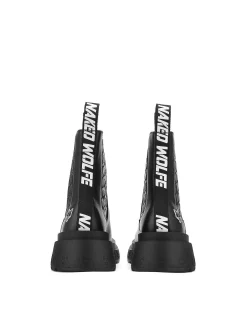 Caution Black Leather<Naked Wolfe New