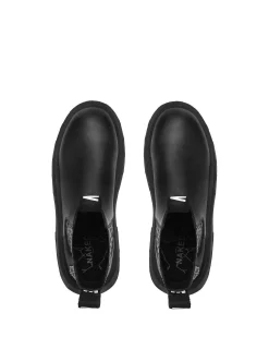 Caution Black Leather<Naked Wolfe New
