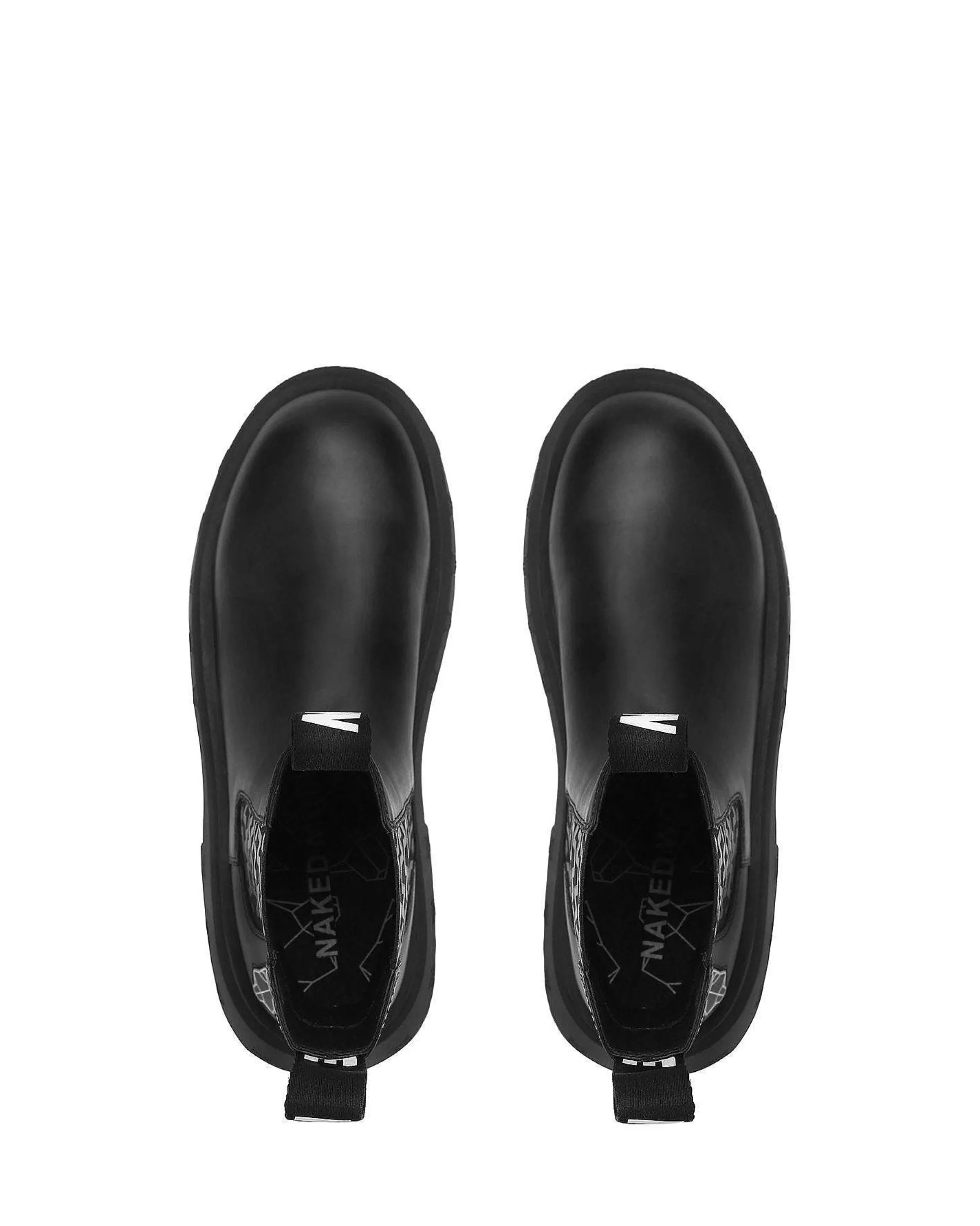 Caution Black Leather<Naked Wolfe New