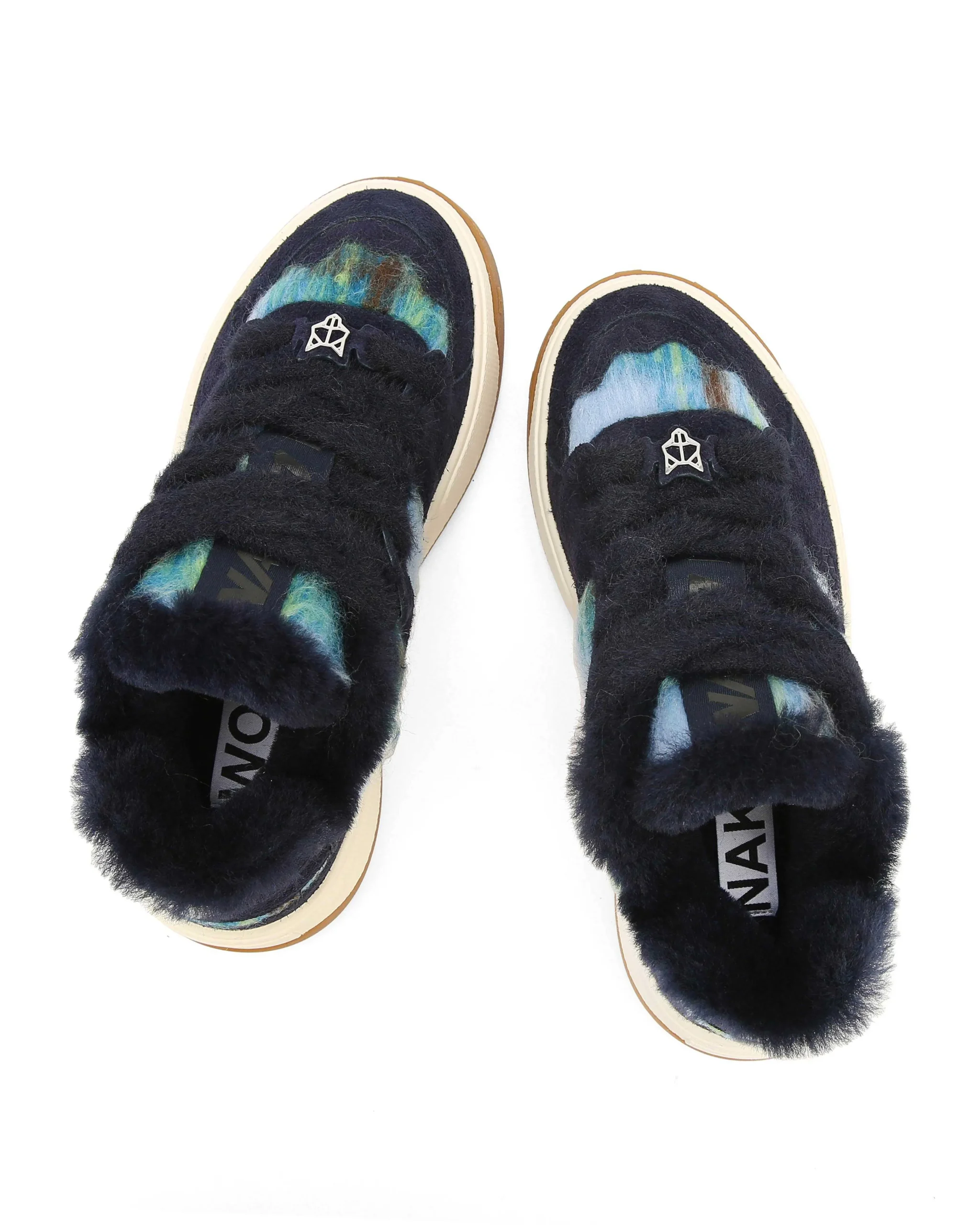 Crash Hairy Cow Suede/Wool Blue<Naked Wolfe Hot