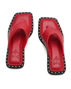 Danni Dark Red Leather<Naked Wolfe Outlet