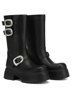 Earth Cow Leather Black<Naked Wolfe Cheap