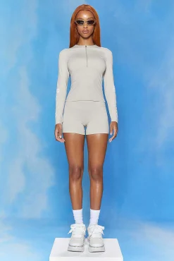 Esme Long Sleeve Gym Top Butter<Naked Wolfe Hot