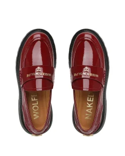 Flawed Burgundy Crinkle Patent Leather<Naked Wolfe Outlet