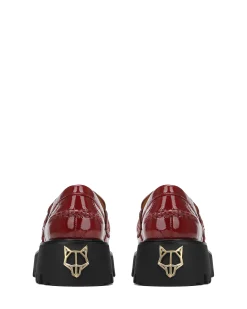 Flawed Burgundy Crinkle Patent Leather<Naked Wolfe Outlet
