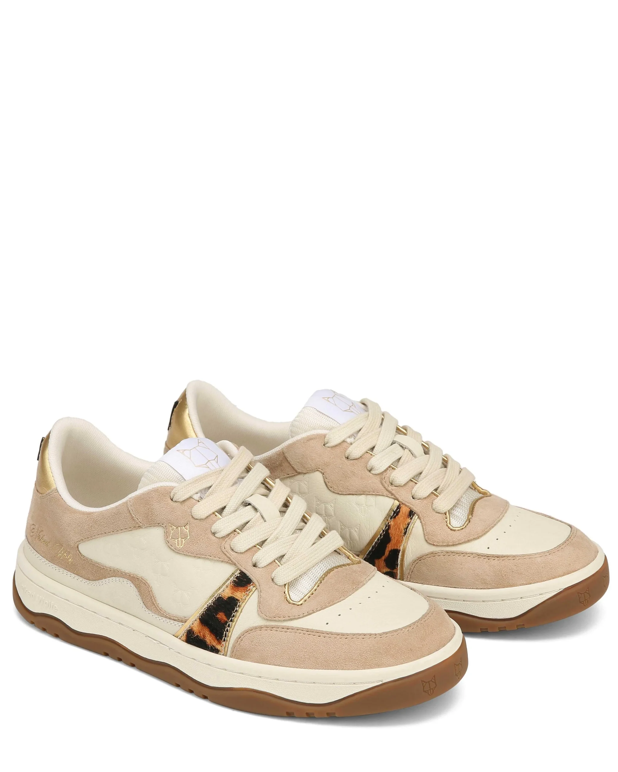 Flight Genysis Leather/Suede Off White/Leopard<Naked Wolfe Cheap