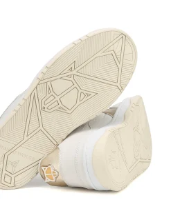 Flight Genysis Leather/Suede White/Gold<Naked Wolfe Hot