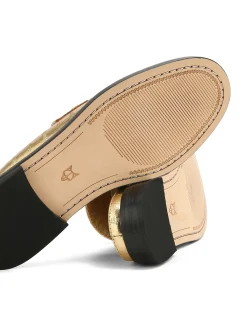 Gleam Eel Print Leather Gold<Naked Wolfe New