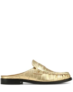 Gleam Eel Print Leather Gold<Naked Wolfe New