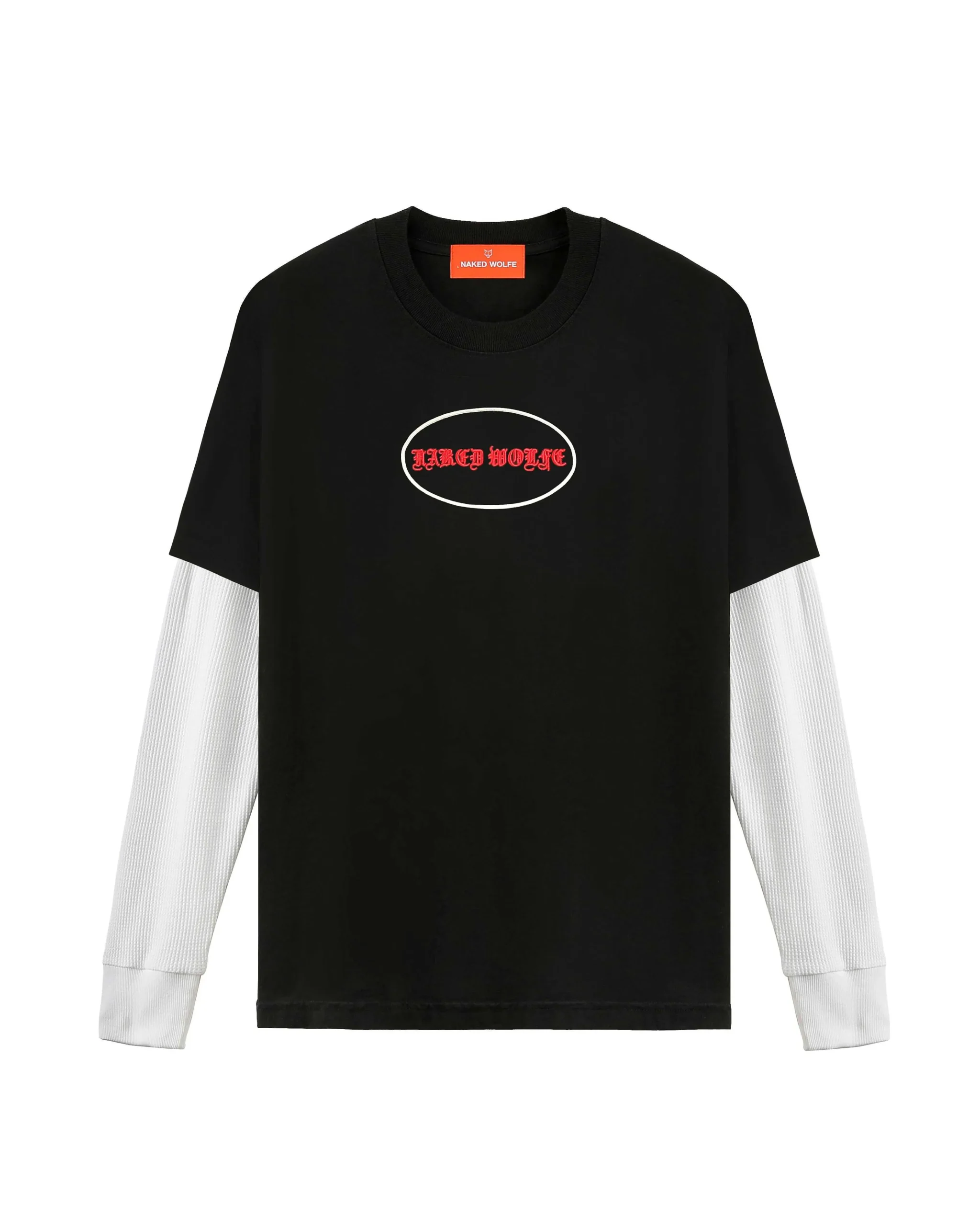 Gothic Underlay Tee Black/White<Naked Wolfe Hot