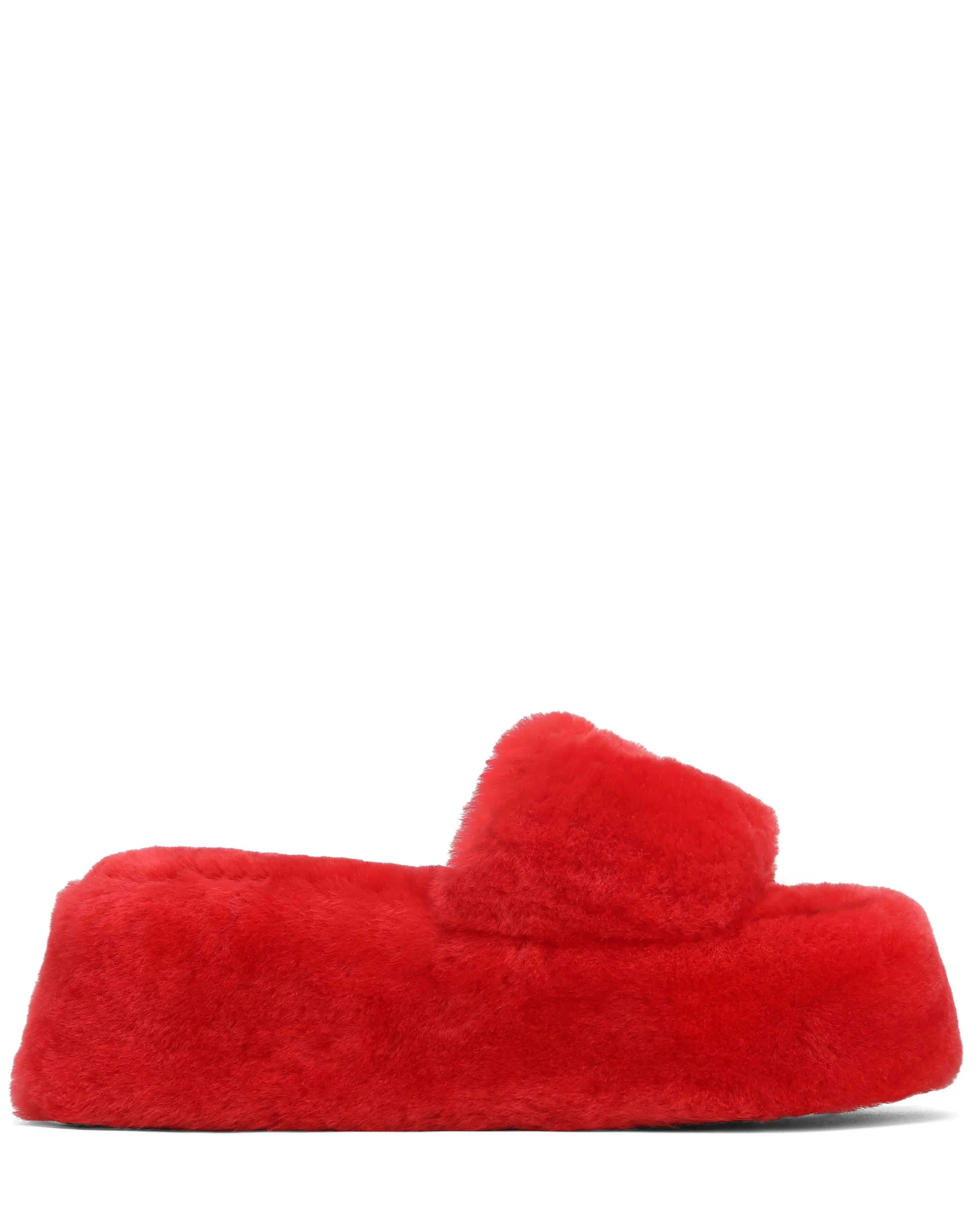 Ivy Shearling Red<Naked Wolfe Store