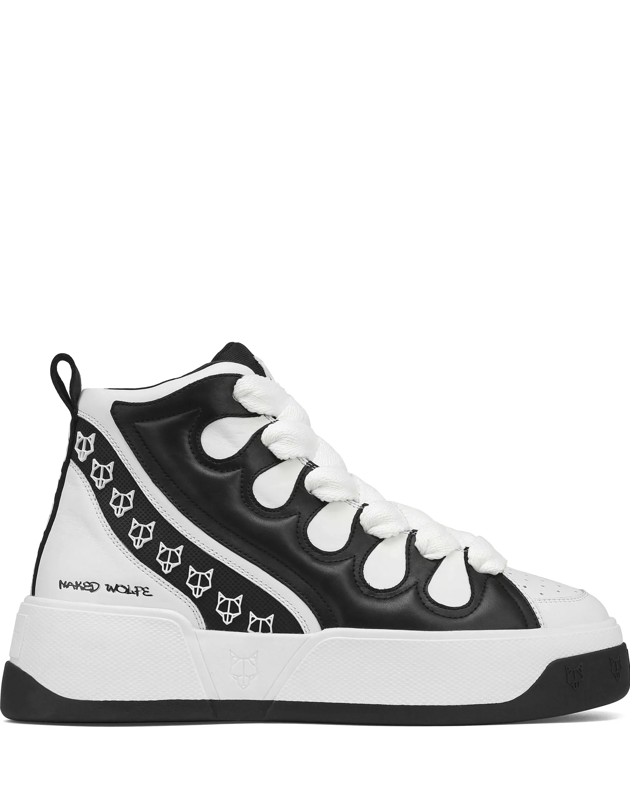 King Black/White Leather<Naked Wolfe Outlet