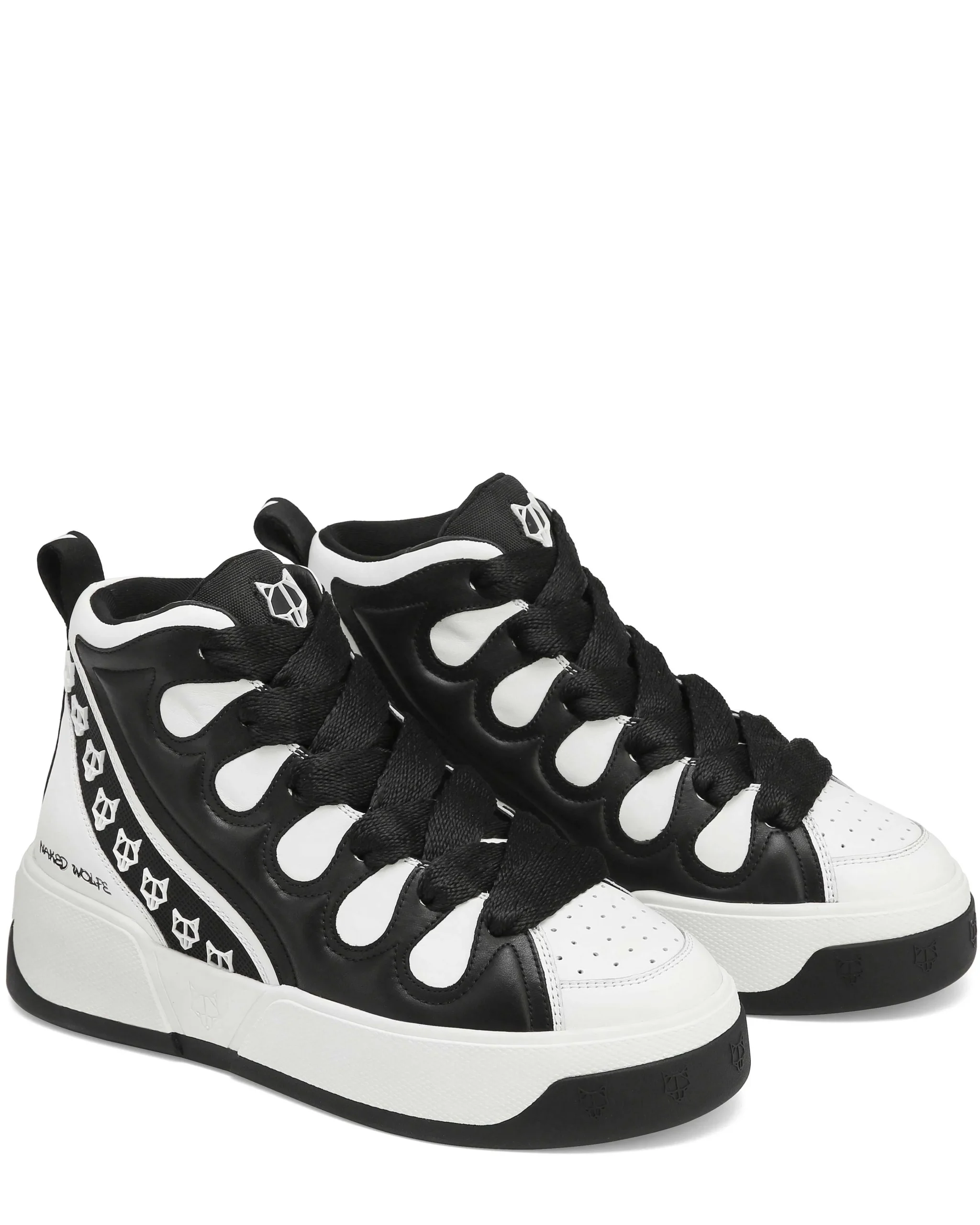 King Black/White Leather<Naked Wolfe Outlet
