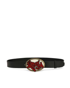 Kosa Belt Black Leather<Naked Wolfe Fashion