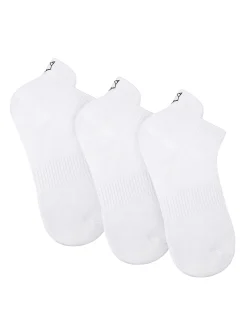 3 Pack Womens Egyptian Cotton Ankle Socks White<Naked Wolfe Sale