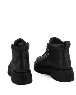 Resort Black Stone Wash Leather<Naked Wolfe Outlet