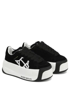 Scandal Black Hairy Cow Suede<Naked Wolfe Outlet