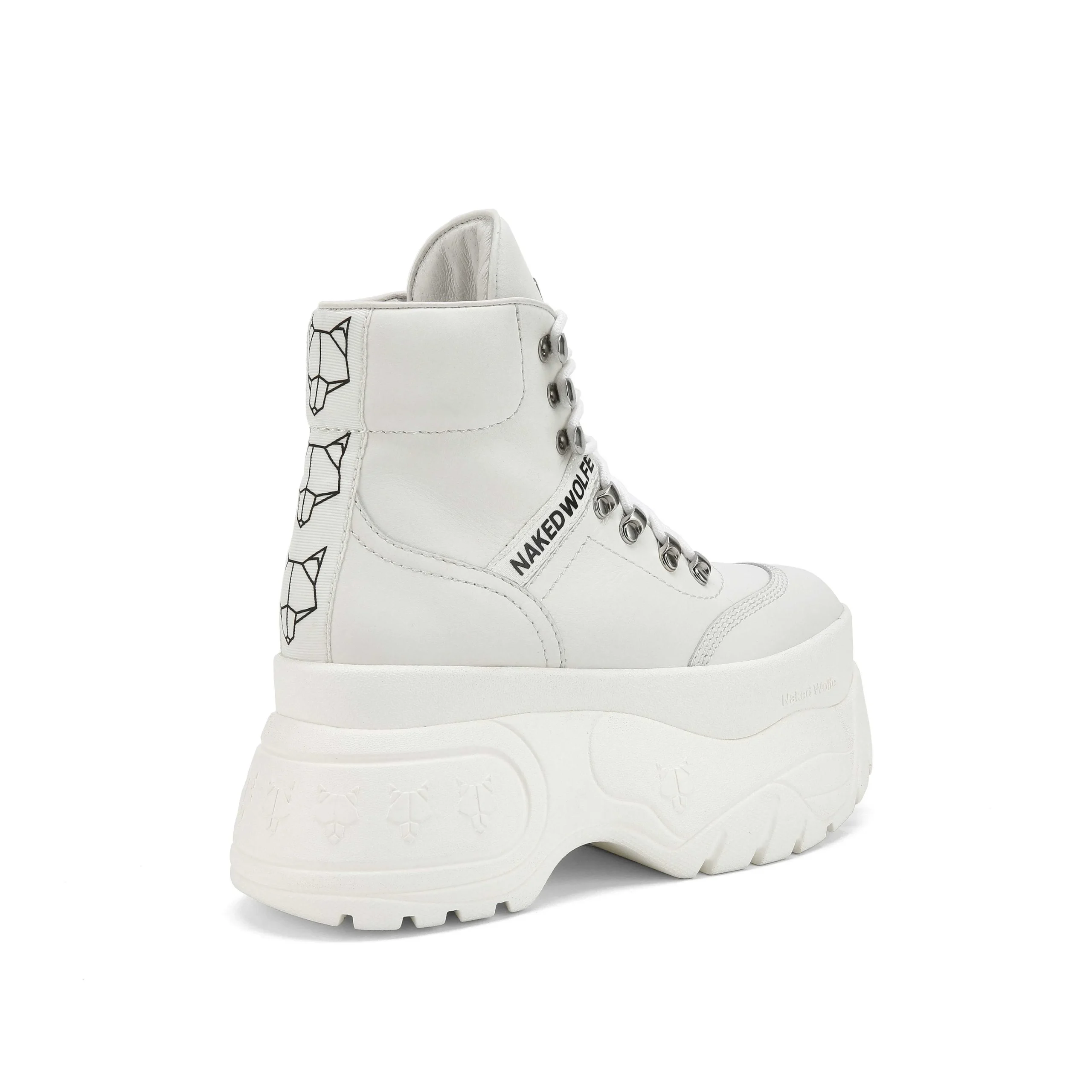 Spike White Leather<Naked Wolfe Shop