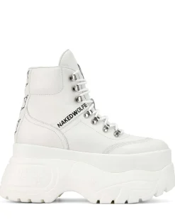Spike White Leather<Naked Wolfe Shop