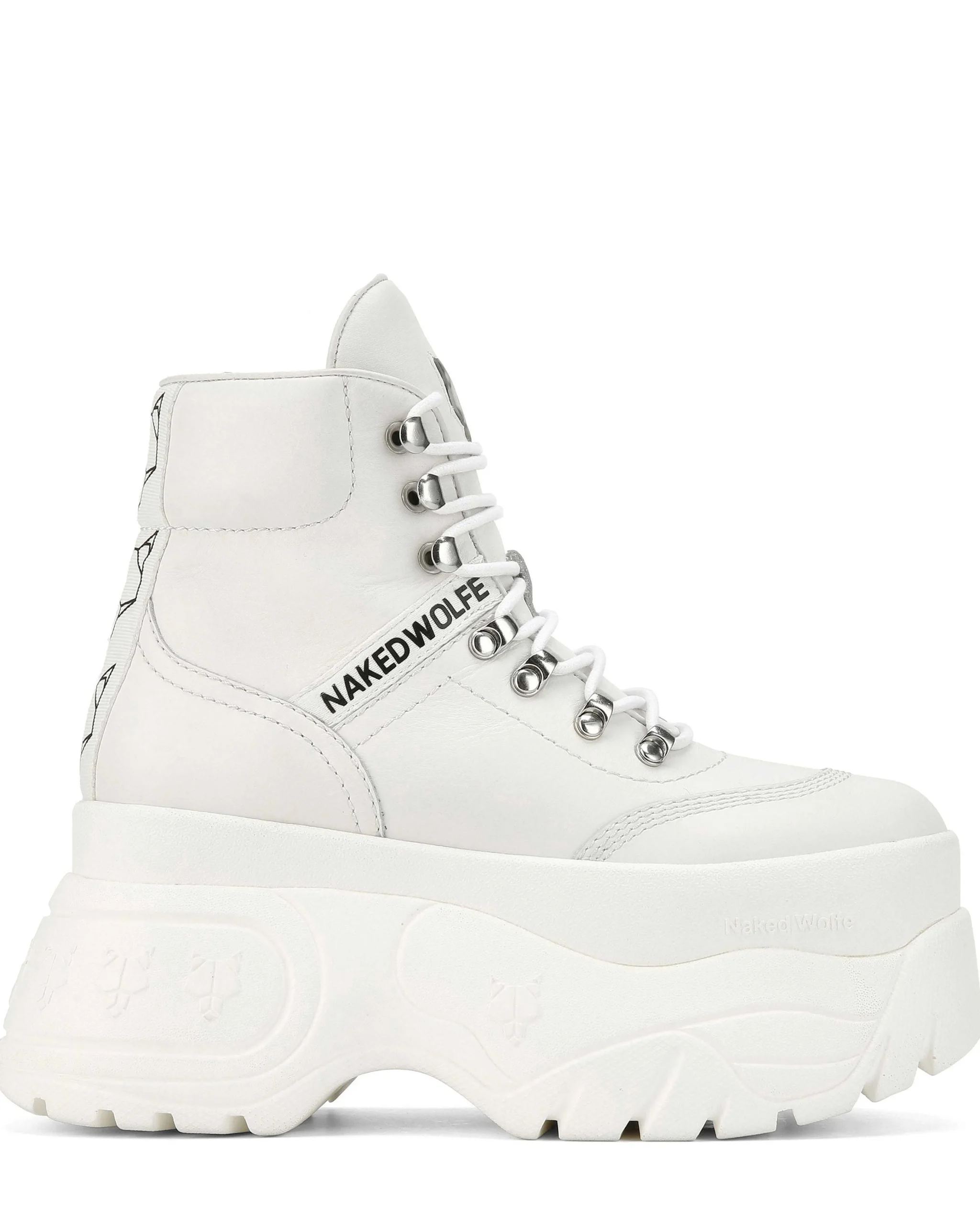 Spike White Leather<Naked Wolfe Shop