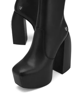 Stylish Black Leather<Naked Wolfe Cheap
