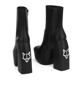 Stylish Black Leather<Naked Wolfe Cheap