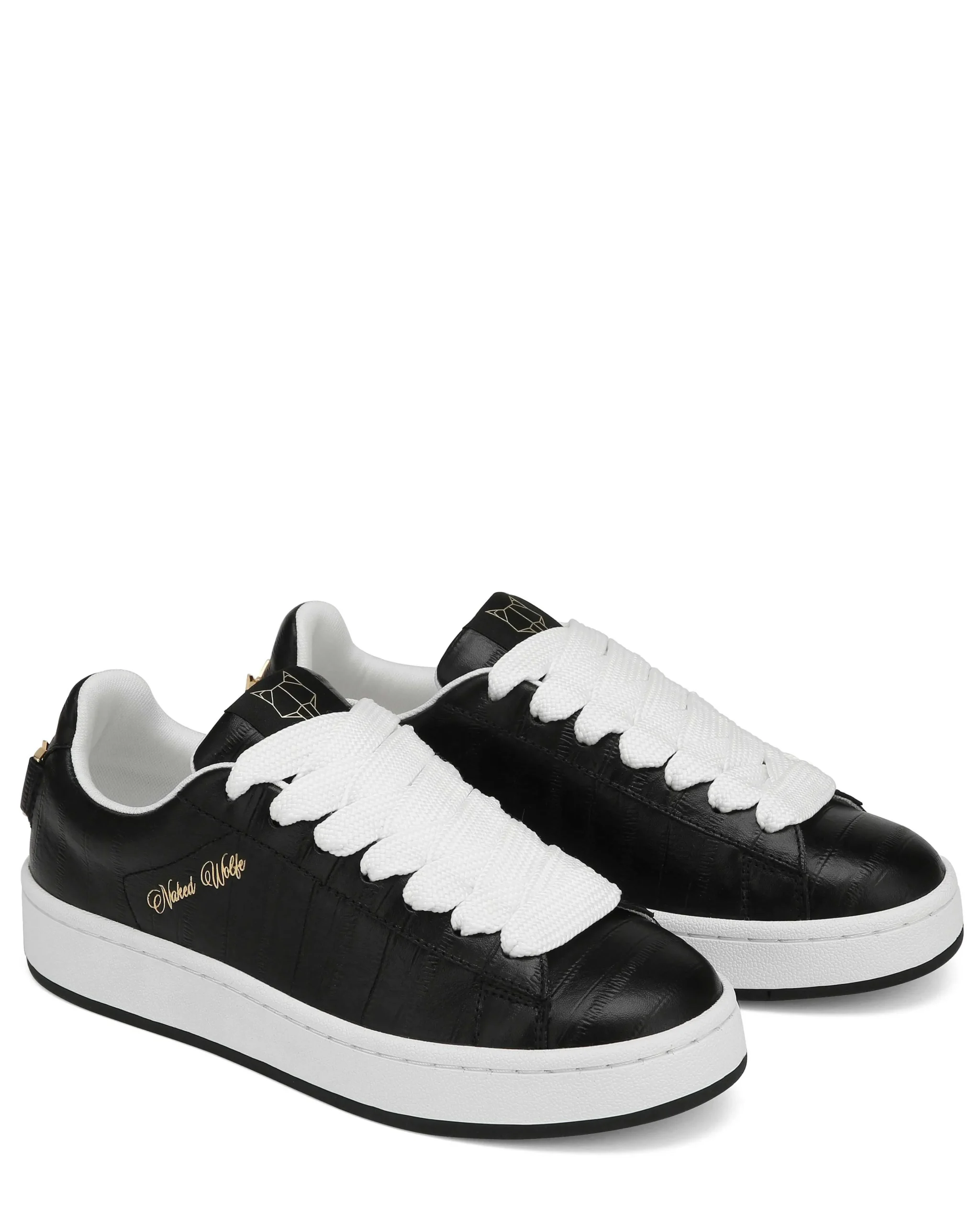 Suri Eel Print Leather Black<Naked Wolfe Cheap