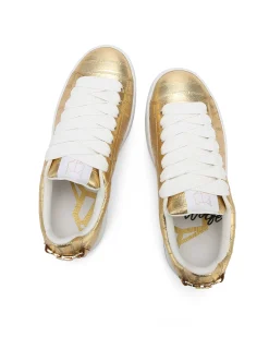 Suri Eel Print Leather Gold<Naked Wolfe Cheap