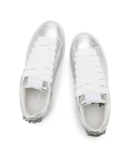 Suri Eel Print Leather Silver<Naked Wolfe Hot