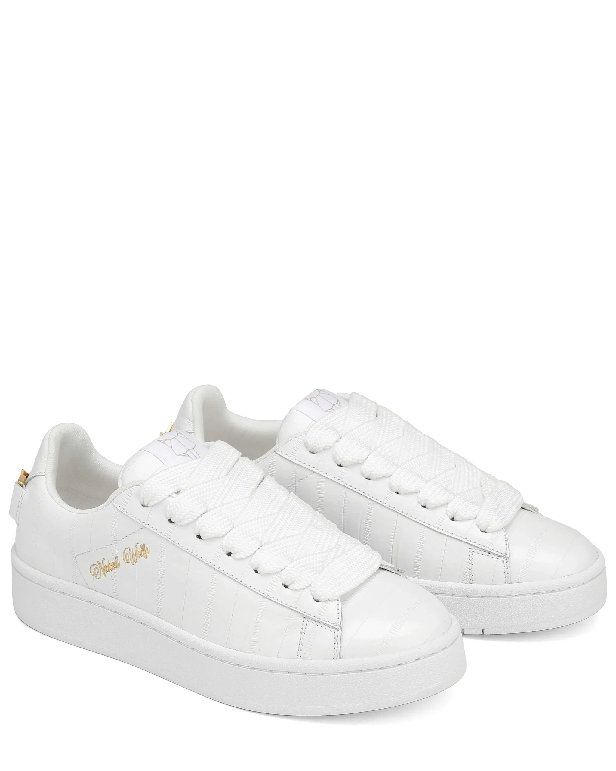 Suri Eel Print Leather White<Naked Wolfe Fashion