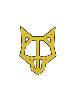 Wolfe Head Yellow/Black<Naked Wolfe Clearance
